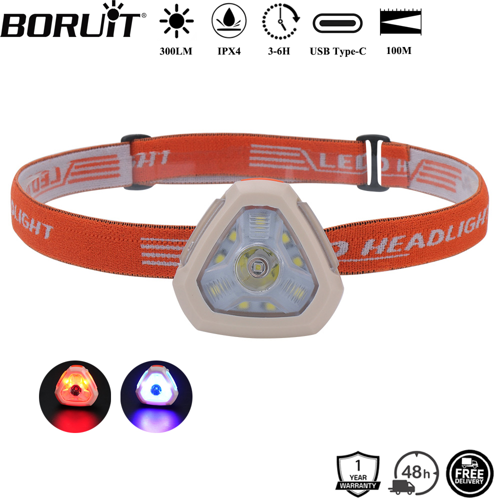 Aquatic Sports Hat - BORUiT 300LM Kapak Klipsi LED Far