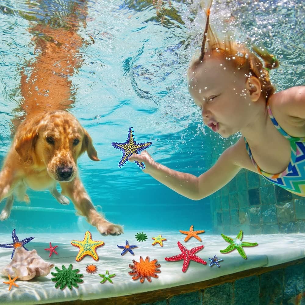 Aquatic Diving - Dalış Havuzu Oyuncakları Renkli Denizyıldızı Sualtı