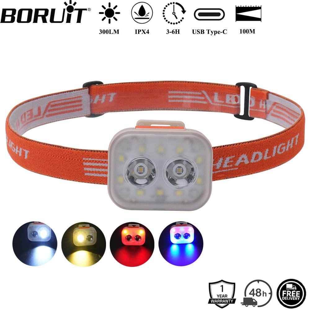 Aquatic Sports Hat - BORUiT 300LM Şapka Klipsi LED Far